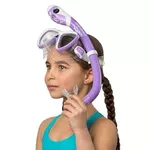 Cressi Pegaso + Iguana Dry Junior Combo (Purple/White)